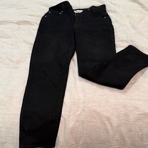 Madewell Black Jeans with White Logo Tag